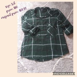Snap Button Up Blouse